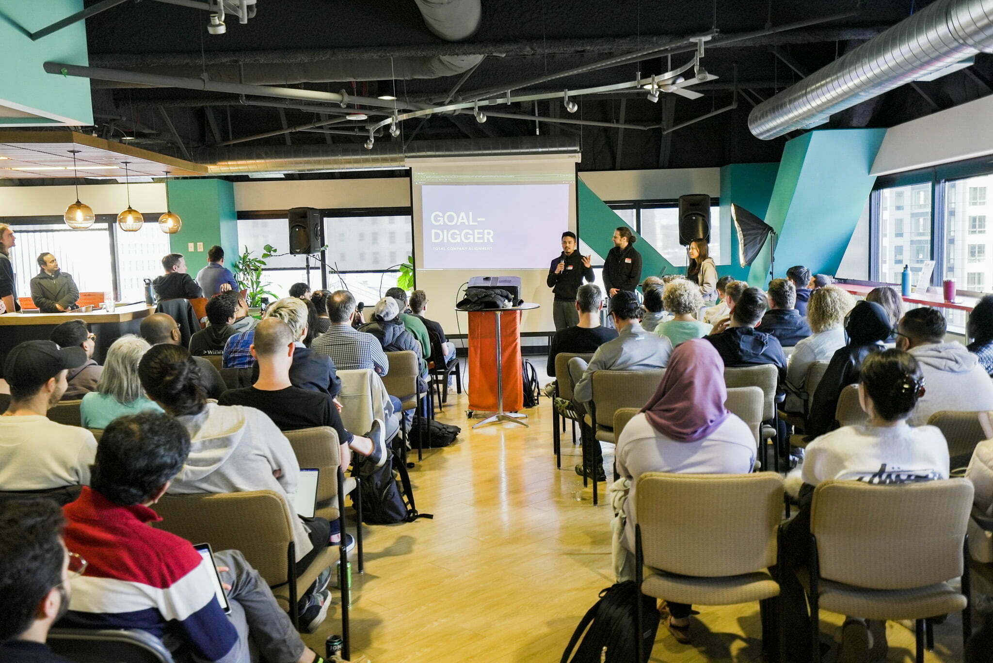 AI Hackathon pitch presentations at SURF incubator