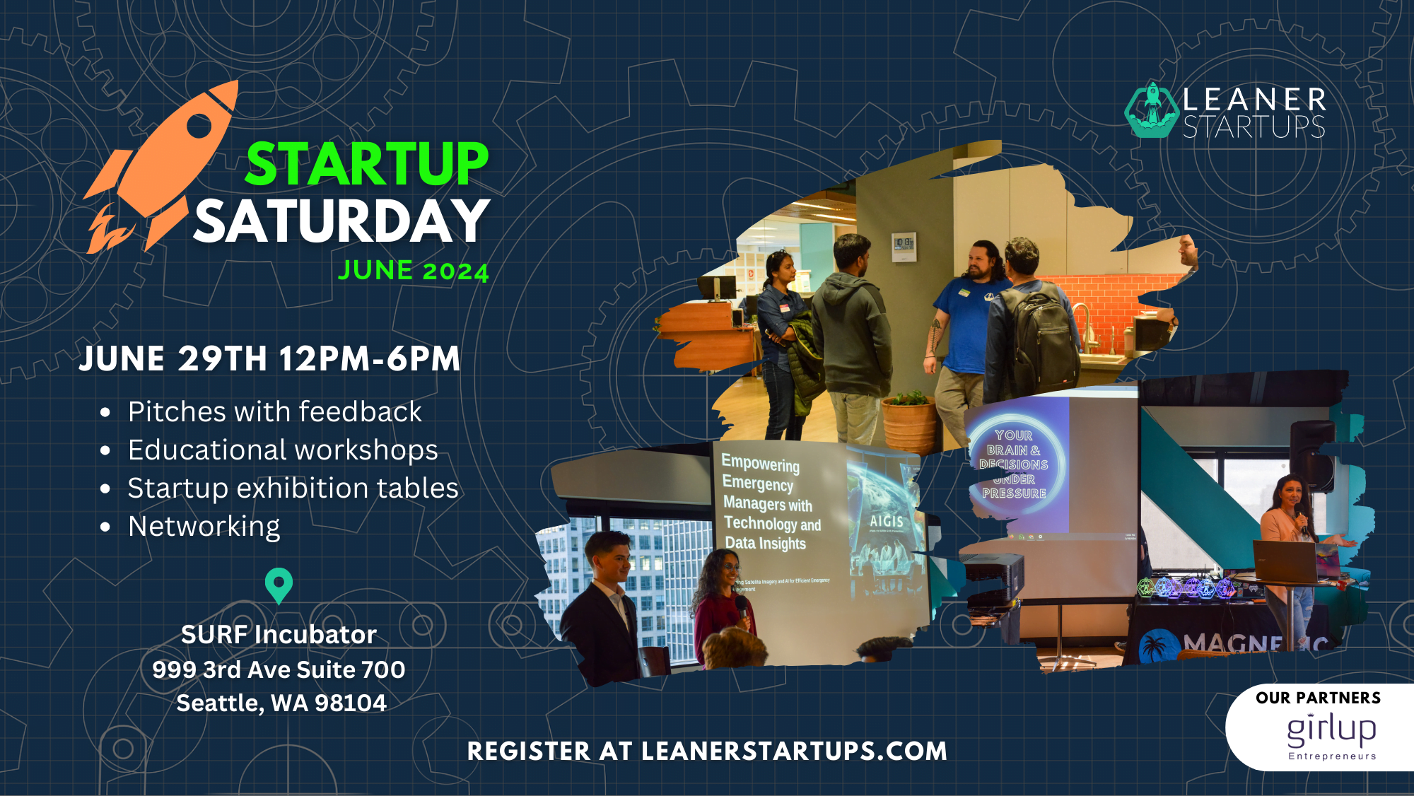 Startup Saturday June 2024 Event Banner